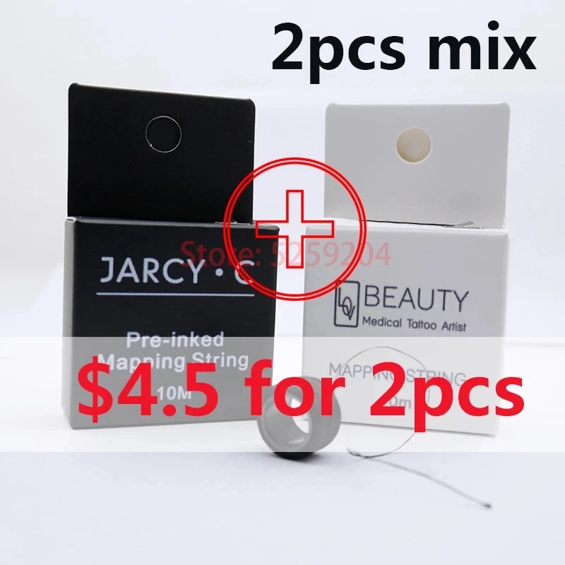 2 Pcs 10m Microblading Mapping String Pre-Inked Eyebrow Marker Thread Tattoo Permanent Makeup Positioning Eyebrow Measuring Tool
2 Pcs 10m Microblading Mapping String Pre-Inked Eyebrow Marker Thread Tattoo Permanent Makeup Positioning Eyebrow Measuring Tool