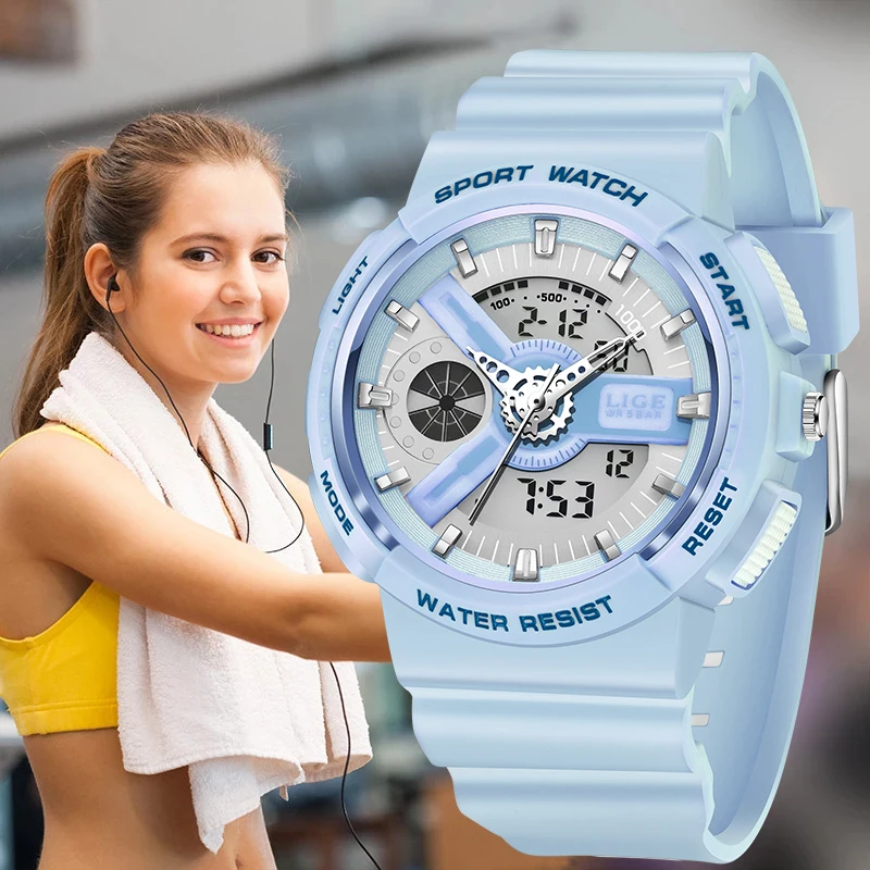 LIGE New Design Women Watches Sports Military Diving Waterproof Watch Analog Digital Watch Ladies Clock Casual Relogio Feminino
LIGE New Design Women Watches Sports Military Diving Waterproof Watch Analog Digital Watch Ladies Clock Casual Relogio Feminino