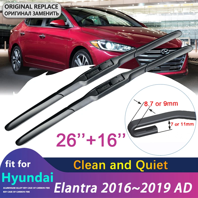 Car Wiper Blade for Hyundai Elantra 2016~2019 AD Avante Super Elantra Windscreen Windshield Wipers Car Accessories 2017 2018
Car Wiper Blade for Hyundai Elantra 2016~2019 AD Avante Super Elantra Windscreen Windshield Wipers Car Accessories 2017 2018