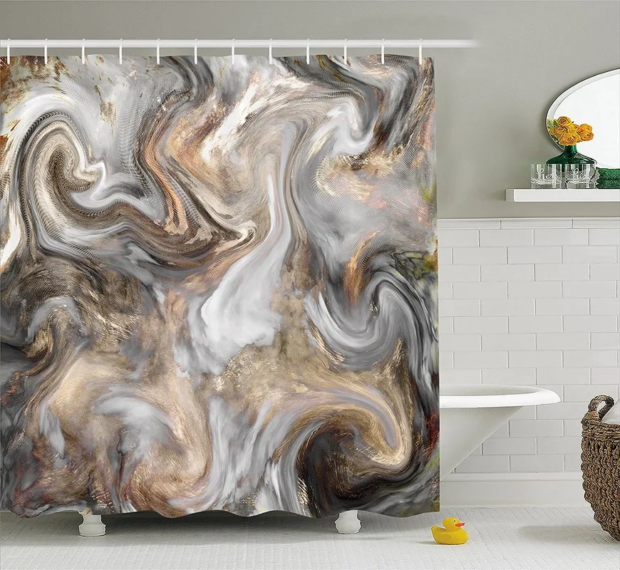 Marble Bathroom Shower Curtain Paintbrush Colors Pattern Bath Curtain Polyester Curtains Waterproof Shower Curtain for Bathroom
Marble Bathroom Shower Curtain Paintbrush Colors Pattern Bath Curtain Polyester Curtains Waterproof Shower Curtain for Bathroom
