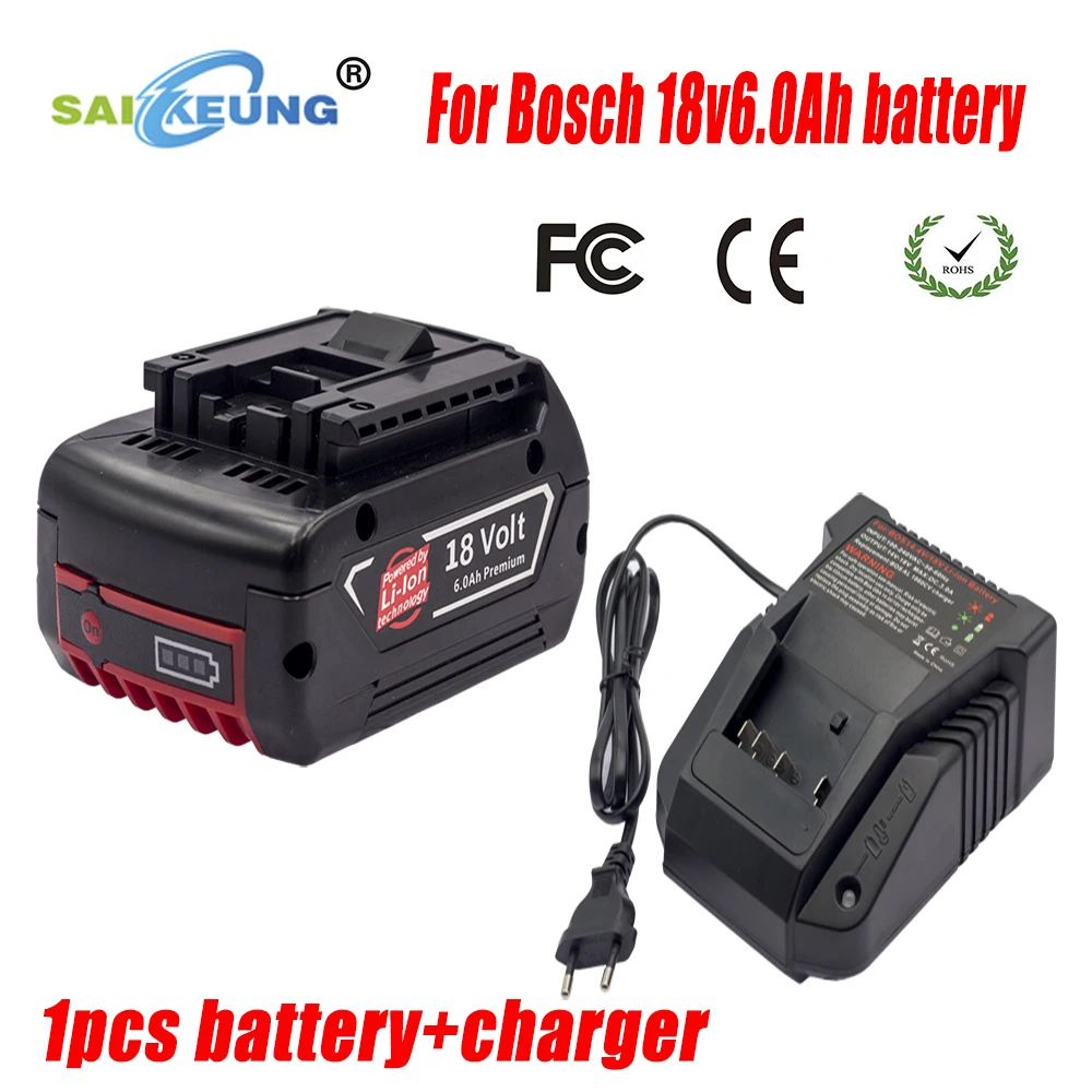 18V 6.0Ah18650 Rechargeable Battery Replacement Bosch Tool 18V Professional Battery 6000mAh BAT619 BAT618 BAT610 BAT609 Battery
18V 6.0Ah18650 Rechargeable Battery Replacement Bosch Tool 18V Professional Battery 6000mAh BAT619 BAT618 BAT610 BAT609 Battery