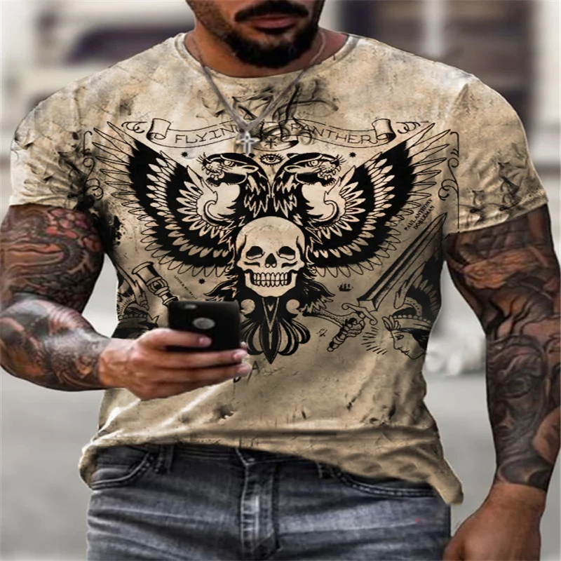 Classic Hip Hop Men's T Shirts Summer Casual Short Sleeved Fashion 3D Vision Round Neck Tops Trendy Streetwear Male T Shirt
Classic Hip Hop Men's T Shirts Summer Casual Short Sleeved Fashion 3D Vision Round Neck Tops Trendy Streetwear Male T Shirt