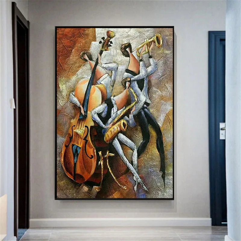 100% Hand Painted Best Art Violin And Lucy Oil Painting Handmade On Canvas Modern Original Directly From Art Living Room Wall 
100% Hand Painted Best Art Violin And Lucy Oil Painting Handmade On Canvas Modern Original Directly From Art Living Room Wall