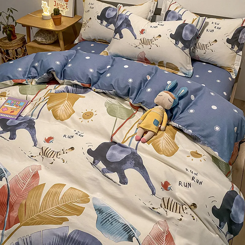 Four-Piece Bed Sheet, Duvet Cover, Pillowcase, 100% Cotton, Comfortable At Home, Bedding, Stylish And Simple
Four-Piece Bed Sheet, Duvet Cover, Pillowcase, 100% Cotton, Comfortable At Home, Bedding, Stylish And Simple