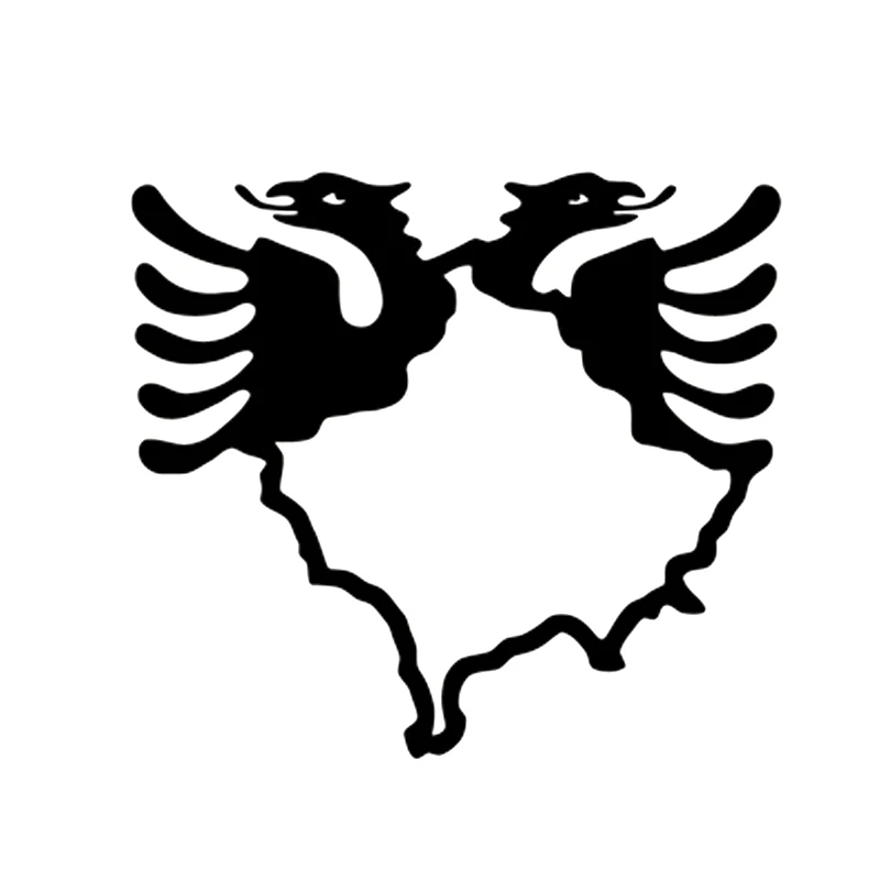 

Car Stickers Coolest Funny Kosovo Map Albania Double-Headed Eagle Motorcycle Decals Waterproof Decals KK 13cm X 12.3cm