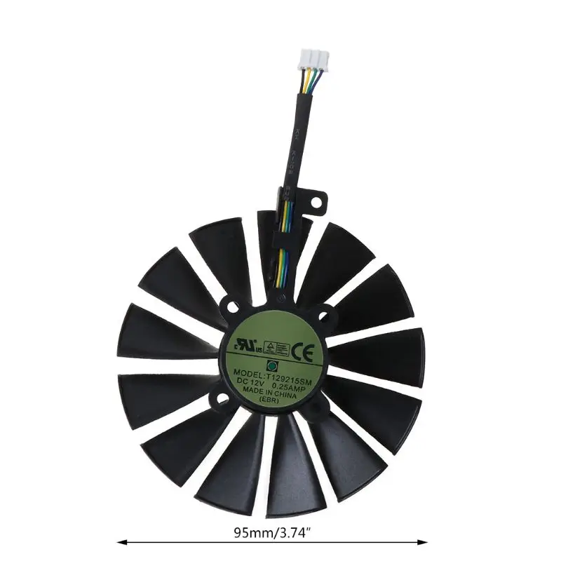 1PC/1Pair 95MM Cooler 13 Blades Cooling Fan for A-SUS ROG GTX1080TI P11G RX470
1PC/1Pair 95MM Cooler 13 Blades Cooling Fan for A-SUS ROG GTX1080TI P11G RX470