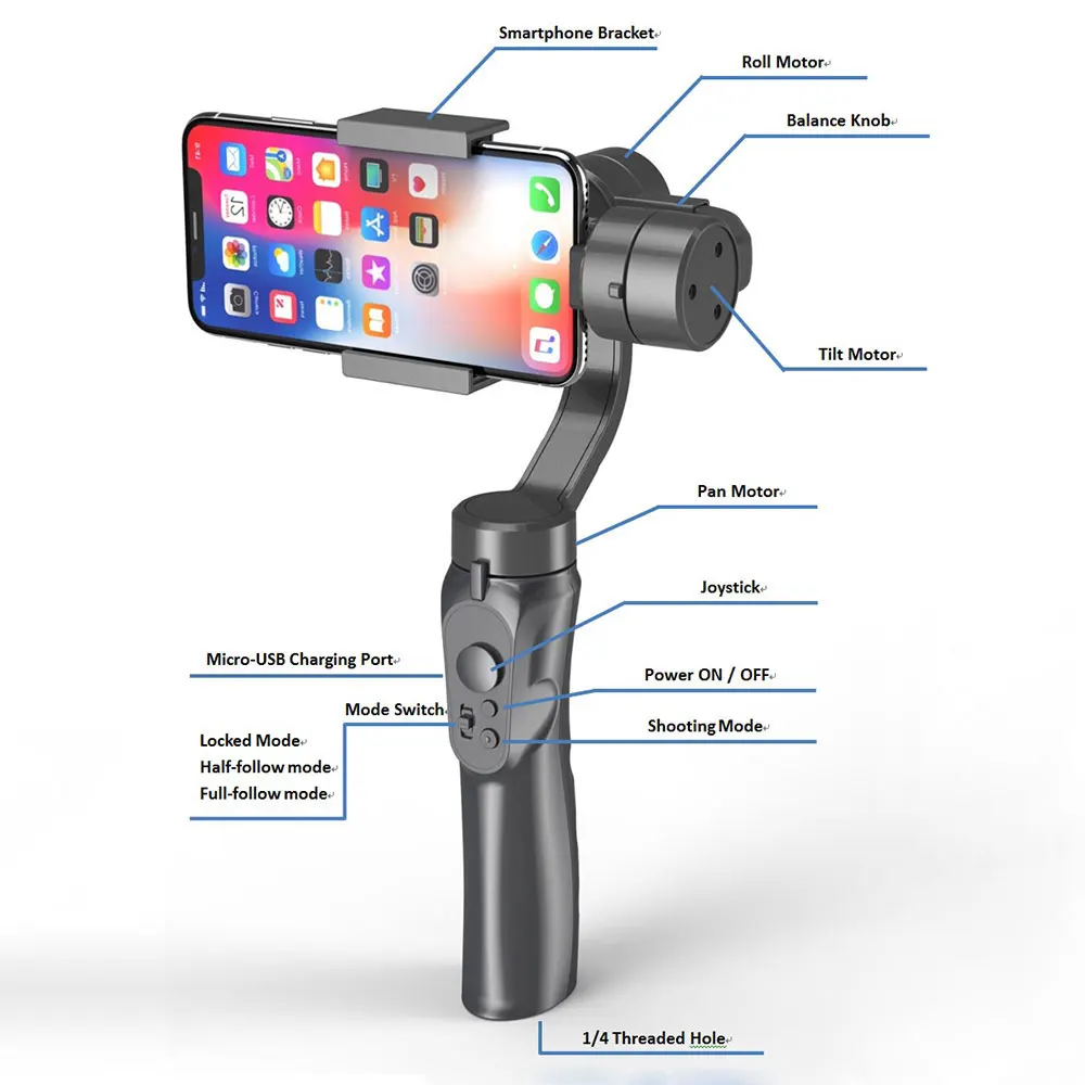 Gimbal Smartphone Gimbal Stabilizer Handheld Gimbal Stabilizer Selfie Stabilizing estabilizador celular
Gimbal Smartphone Gimbal Stabilizer Handheld Gimbal Stabilizer Selfie Stabilizing estabilizador celular