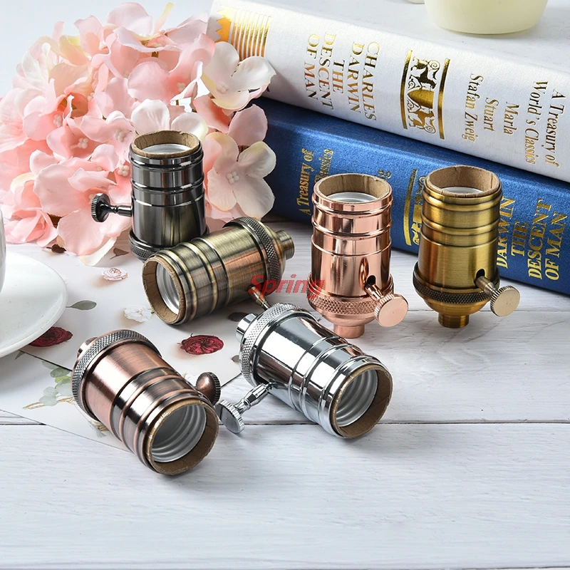- Hot E27 Screw Bulb Base Aluminum Lamp Holder Vintage Lamp Socket Industrial Retro Pendant Fittings Lustre Lampholders Fixture
- Hot E27 Screw Bulb Base Aluminum Lamp Holder Vintage Lamp Socket Industrial Retro Pendant Fittings Lustre Lampholders Fixture
