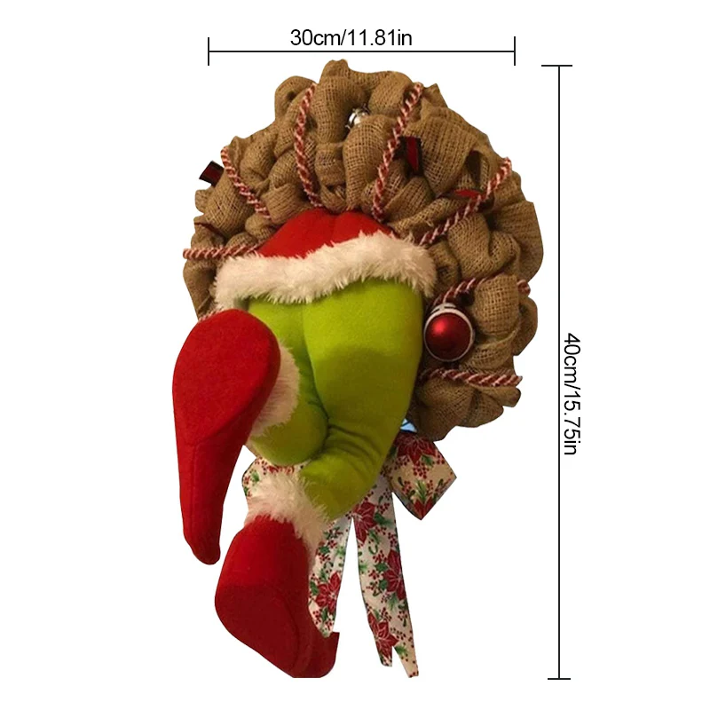 12/14/16 Inch Christmas Pendants Christmas Thief Stole Burlap Wreath With Poseable Plush Legs for Thanksgivings Decorations
12/14/16 Inch Christmas Pendants Christmas Thief Stole Burlap Wreath With Poseable Plush Legs for Thanksgivings Decorations