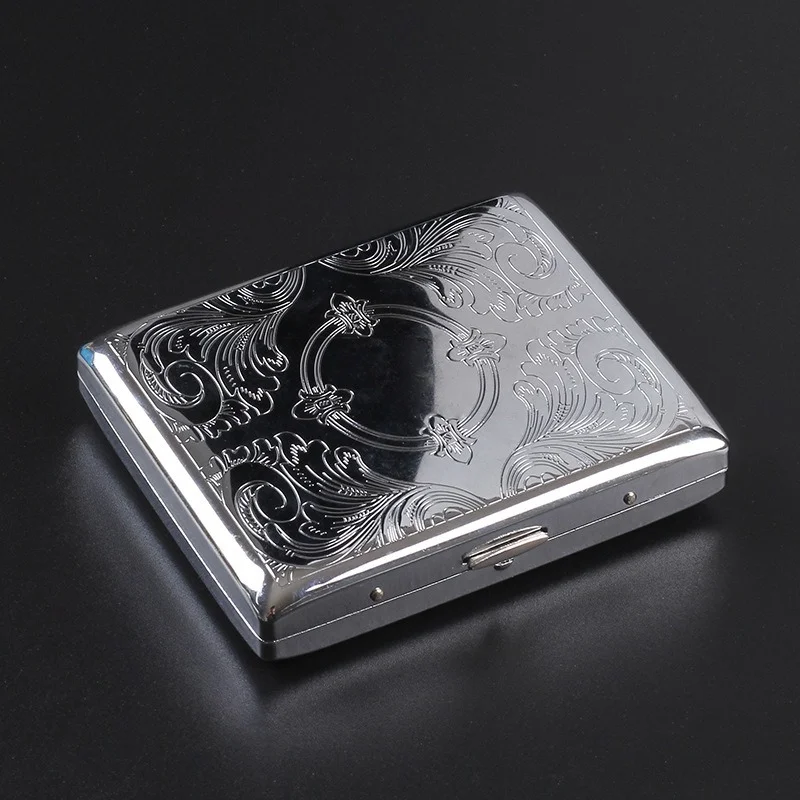 Metal Cigarette Case Thick Flip Open Tobaco Box Container Box Holder Outdoor Cigarette Cover Smoking Accessories Gadgets for Men
Metal Cigarette Case Thick Flip Open Tobaco Box Container Box Holder Outdoor Cigarette Cover Smoking Accessories Gadgets for Men