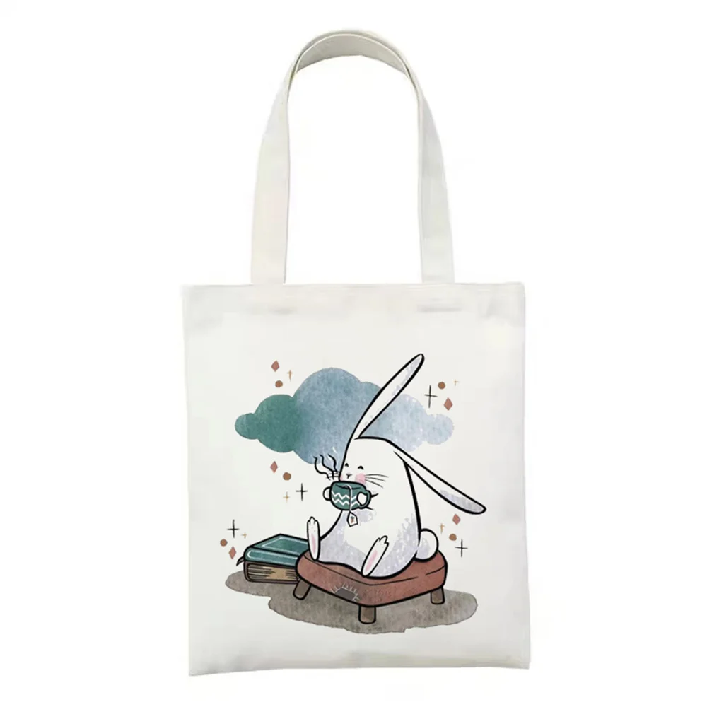 2021 Rabbit And Flowers Printed Tote Bag Women Harajuku Shopper Handbag Girl Shoulder Shoppingbag Lady Canvas Bags
2021 Rabbit And Flowers Printed Tote Bag Women Harajuku Shopper Handbag Girl Shoulder Shoppingbag Lady Canvas Bags