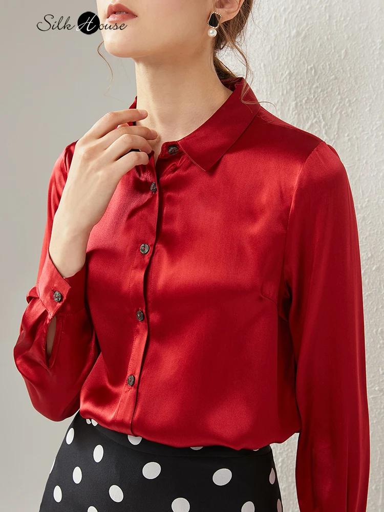High-end Satin Temperament Long-sleeved Shirt Autumn and Winter Wild Mulberry Silk Design Silk Shirt
High-end Satin Temperament Long-sleeved Shirt Autumn and Winter Wild Mulberry Silk Design Silk Shirt