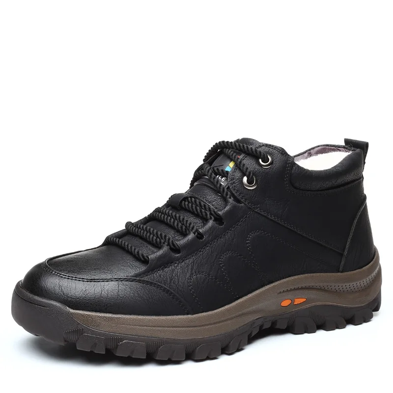E58 Winter Men's Cotton Shoes with Fleece Warm and Thick Men's Shoes Wool Casual High Top Leather Shoes Outdoor Fur Men's Boots
E58 Winter Men's Cotton Shoes with Fleece Warm and Thick Men's Shoes Wool Casual High Top Leather Shoes Outdoor Fur Men's Boots