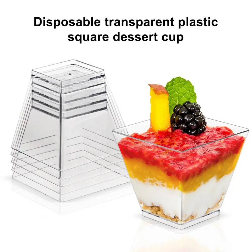 10pcs 60ml Disposable Plastic Cups Clear Portion Transparent Trapezoidal Food Container for Jelly Yogurt Mousses Dessert Baking
10pcs 60ml Disposable Plastic Cups Clear Portion Transparent Trapezoidal Food Container for Jelly Yogurt Mousses Dessert Baking