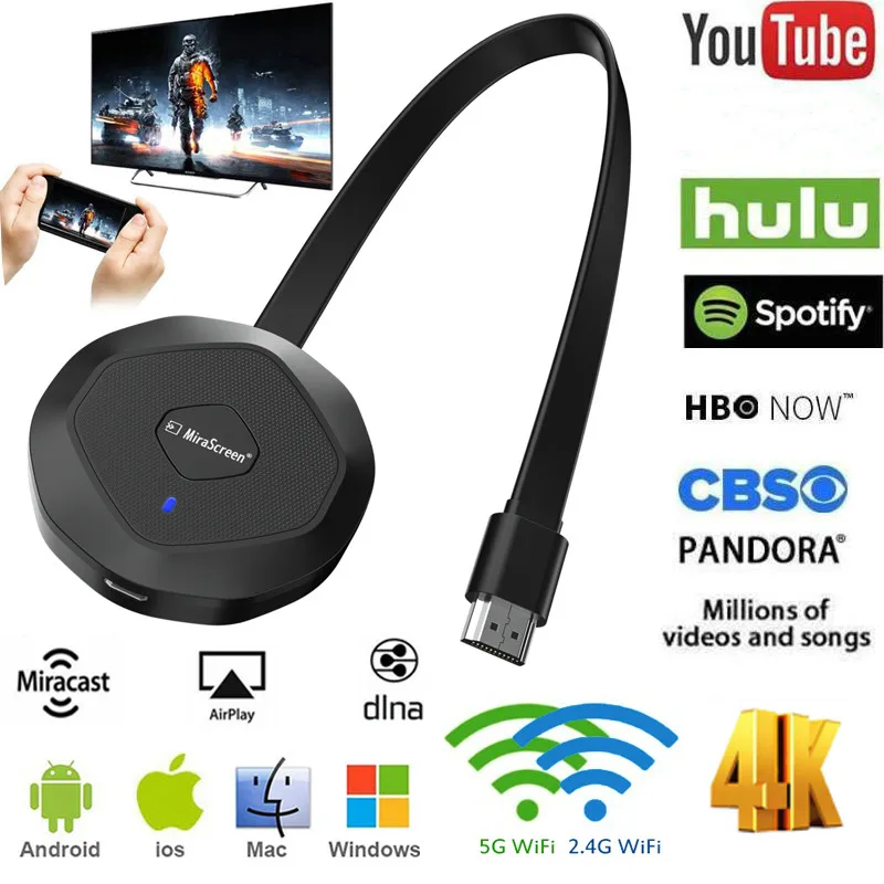 Mirascreen 4K длинная линия дизайнерская стандартная беспроводная Wi-Fi дисплей приемник Airplay HDMI-совместимый ключ TV Stick Miracast Anycast 
Mirascreen 4K длинная линия дизайнерская стандартная беспроводная Wi-Fi дисплей приемник Airplay HDMI-совместимый ключ TV Stick Miracast Anycast