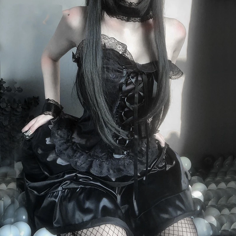Lolita Women Cosplay Kawaii Sexy Costume 2021 New Japanese Style Clothing Erotic Lingerie Strapless Dress Girls Cute Maid Outfit
Lolita Women Cosplay Kawaii Sexy Costume 2021 New Japanese Style Clothing Erotic Lingerie Strapless Dress Girls Cute Maid Outfit