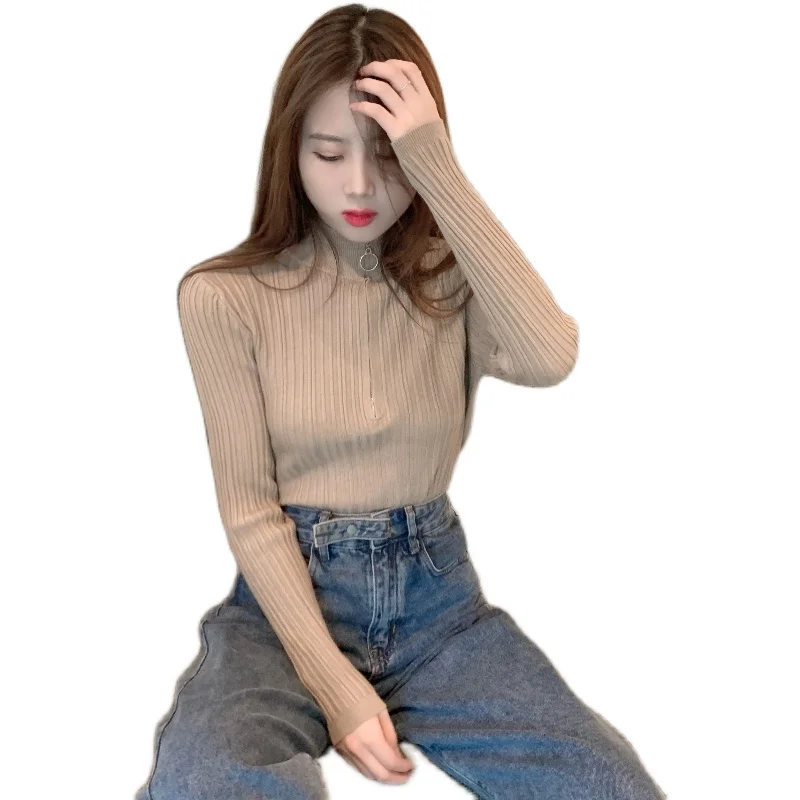 Outside the zipper collar knitting sweater women cultivate one's morality joker coat coat half a turtleneck sweater render women
Outside the zipper collar knitting sweater women cultivate one's morality joker coat coat half a turtleneck sweater render women