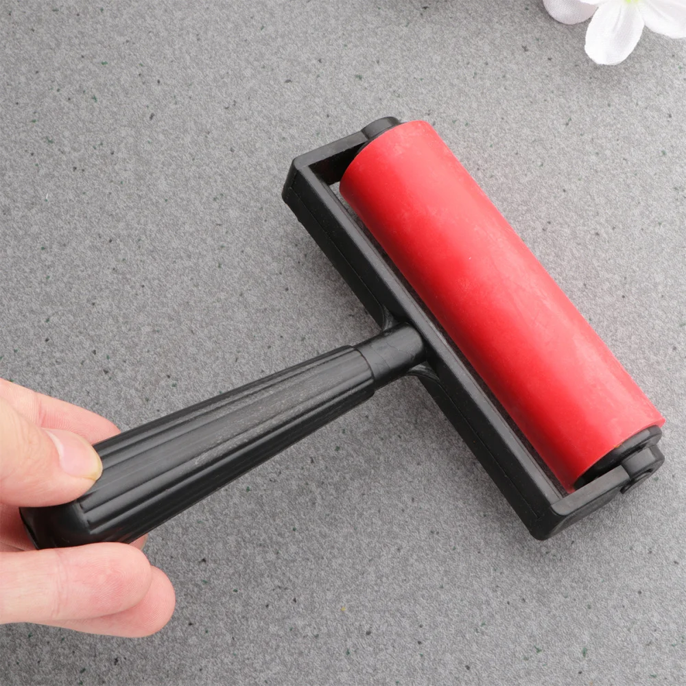 10cm Printmaking Rubber Roller Brayer Craft Projects Ink and Stamping Tools (Red)
10cm Printmaking Rubber Roller Brayer Craft Projects Ink and Stamping Tools (Red)