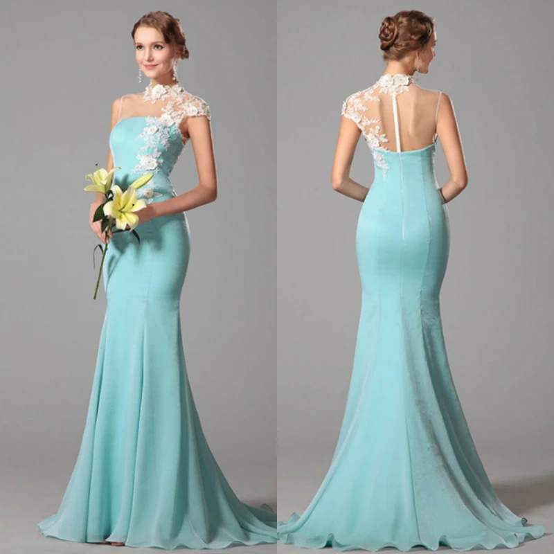 robe de soiree high-neck cap sleeve long mermaid sexy Formal party prom gown 2018 appliques elegant vestidos bridesmaid dresses
robe de soiree high-neck cap sleeve long mermaid sexy Formal party prom gown 2018 appliques elegant vestidos bridesmaid dresses