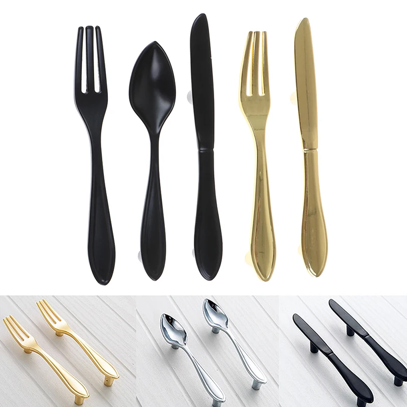Creative Knife Spoon Fork Design Kitchen Cabinet Pull Handles Drawer Hardware Knobs Door Knob Pulls
Creative Knife Spoon Fork Design Kitchen Cabinet Pull Handles Drawer Hardware Knobs Door Knob Pulls