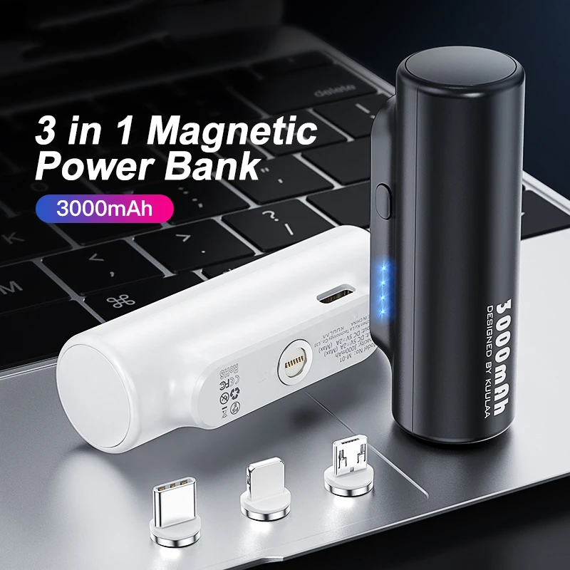 Magnetic Power Bank 3000mAh Mini Magnet Charger PowerBank For Xiaomi iphone Emergency Mobile Portable Magnetic External Battery
Magnetic Power Bank 3000mAh Mini Magnet Charger PowerBank For Xiaomi iphone Emergency Mobile Portable Magnetic External Battery
