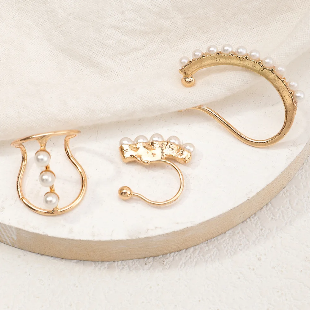 3Pcs/set Trendy Gold Colors U Shape CZ Stone Ear Clip for Women Elegant Imitation Pearl Fake Cartilage Earring Fashion Jewelry
3Pcs/set Trendy Gold Colors U Shape CZ Stone Ear Clip for Women Elegant Imitation Pearl Fake Cartilage Earring Fashion Jewelry