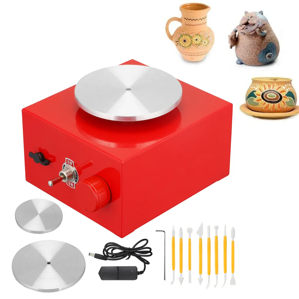 Mini Pottery Wheel 6.5 cm 10 cm Turntable Electric Pottery Wheel DIY Clay Tool for Ceramic Work Ceramic Clay Crafts Pottery Art
Mini Pottery Wheel 6.5 cm 10 cm Turntable Electric Pottery Wheel DIY Clay Tool for Ceramic Work Ceramic Clay Crafts Pottery Art