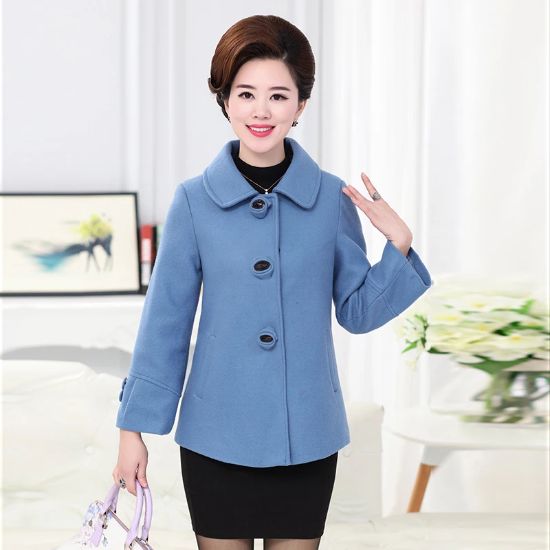 Hot Sale Middle-aged Elegant Blend High Quality Woman short Solid Woolen Coat Fashion Autumn Jacket Mother Jackets
Hot Sale Middle-aged Elegant Blend High Quality Woman short Solid Woolen Coat Fashion Autumn Jacket Mother Jackets