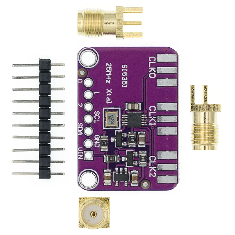 10PCS DC 3V-5V CJMCU-5351 Si5351A Si5351 I2C Clock Generator Breakout Board Module Signal Generator Clock 8KHz-160MHz
10PCS DC 3V-5V CJMCU-5351 Si5351A Si5351 I2C Clock Generator Breakout Board Module Signal Generator Clock 8KHz-160MHz