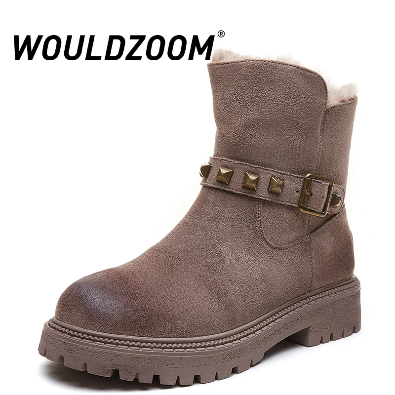 WOULDZOOM Drop Shipping Women 2021 Winter New Shoes Faux Fur Flat Platform Slip On Add Cotton Warm Ladies Boot Woman Snow Boots
WOULDZOOM Drop Shipping Women 2021 Winter New Shoes Faux Fur Flat Platform Slip On Add Cotton Warm Ladies Boot Woman Snow Boots