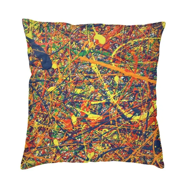 Modern Modern Abstract Jackson Pollock Cushion Cover Polyester Painting Original Art Pillow Case For Living Room 
Modern Modern Abstract Jackson Pollock Cushion Cover Polyester Painting Original Art Pillow Case For Living Room