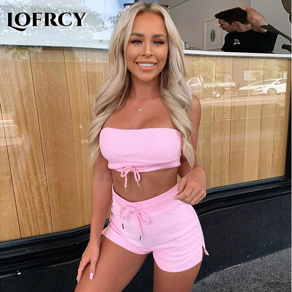 Спортивный костюм Lofrcy женский эластичный, комплект из 2 предметов, укороченный топ на завязках без бретелек и шорты для фитнеса, костюм для б...
Спортивный костюм Lofrcy женский эластичный, комплект из 2 предметов, укороченный топ на завязках без бретелек и шорты для фитнеса, костюм для б...