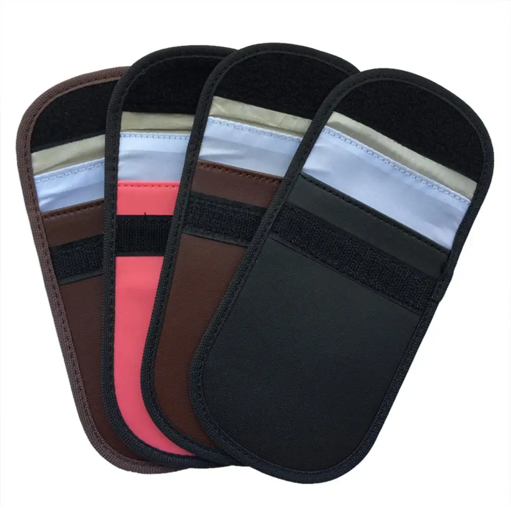 Car Key Signal Blocker Case Faraday Bag Signal Blocking Shield Case Protector Pouch For Car Keys Blocking Wifi / GSM / LTE / NFC
Car Key Signal Blocker Case Faraday Bag Signal Blocking Shield Case Protector Pouch For Car Keys Blocking Wifi / GSM / LTE / NFC