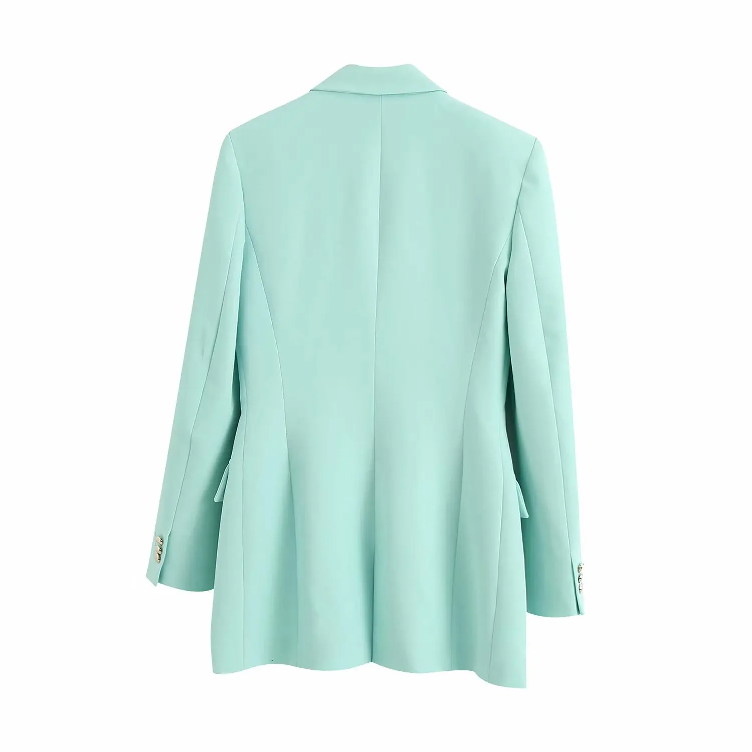 2020 Summer Women's New Solid Color green Lapel Double-breasted zaraing za vadiming sheining women female Suit Jacket Bgb2402
2020 Summer Women's New Solid Color green Lapel Double-breasted zaraing za vadiming sheining women female Suit Jacket Bgb2402