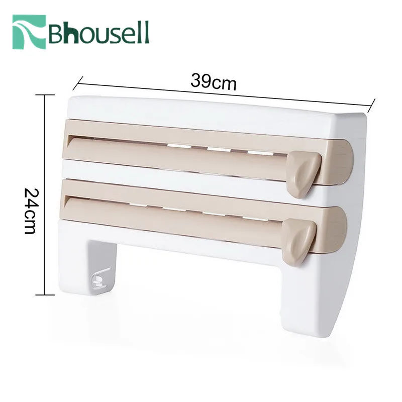 Wall-Mount Sauce Bottle Storage Rack Kitchen Tools 4 In 1 Preservative Film Dispenser Roll Paper Towel Holder Organizer
Wall-Mount Sauce Bottle Storage Rack Kitchen Tools 4 In 1 Preservative Film Dispenser Roll Paper Towel Holder Organizer