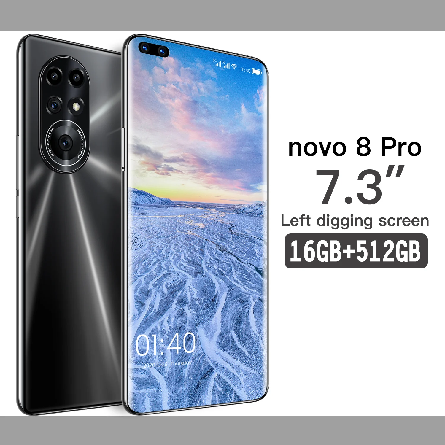 Global Version Novo8 Pro 16+512GB Face Unlock Dual SIM+Micro SD 5G Smart Phone 7.3 Inch Full Screen 6800mAh Mobile Phone Celular
Global Version Novo8 Pro 16+512GB Face Unlock Dual SIM+Micro SD 5G Smart Phone 7.3 Inch Full Screen 6800mAh Mobile Phone Celular