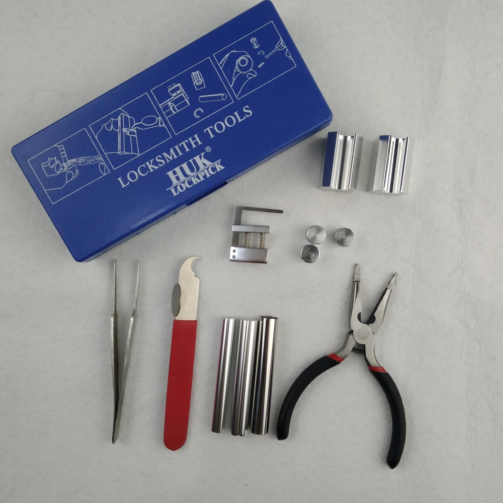 Okeytech Professional 12 in 1 HUK Lock Disassembly Tool Kit Remove Lock Repairing Set Locksmith Tools
Okeytech Professional 12 in 1 HUK Lock Disassembly Tool Kit Remove Lock Repairing Set Locksmith Tools
