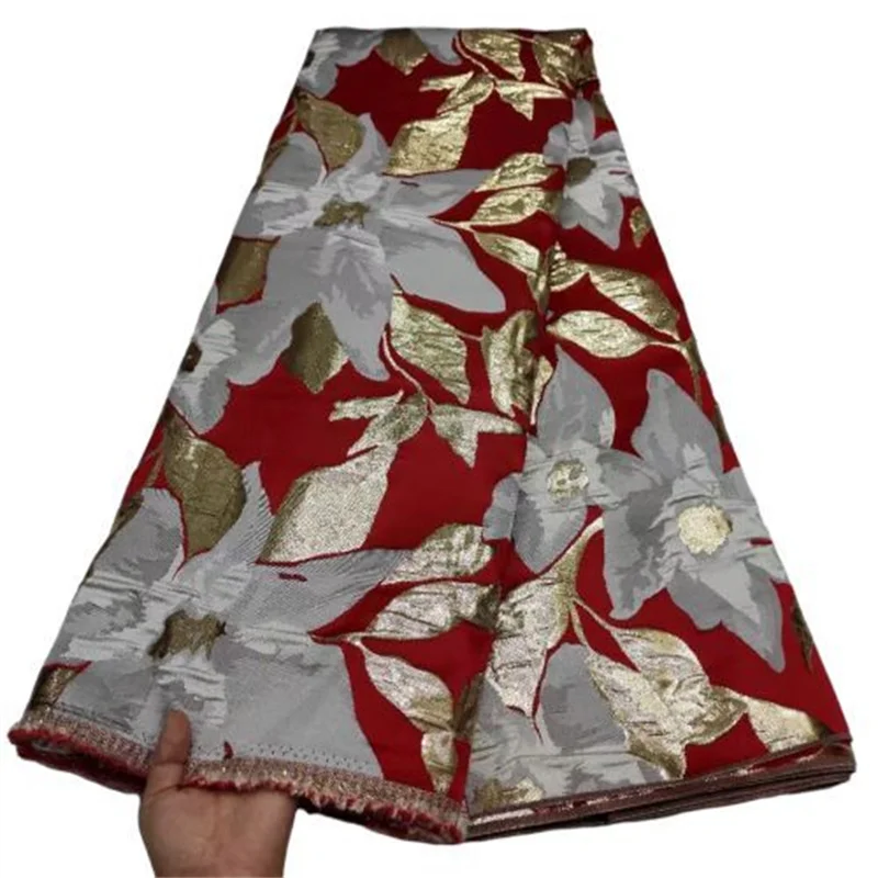 

Красный новейший дизайн парча жаккардовая ткань с кружевом французская кружевная ткань Высокое качество Африканский нигерийский кружевной ткани для вечерние платье шить