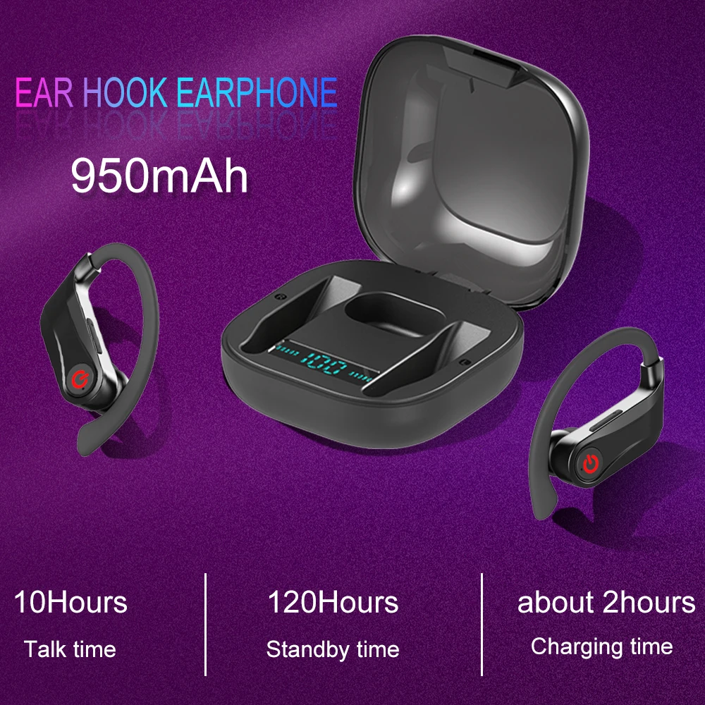 Waterproof Ear Hook Headsets Mini HBQ PRO TWS Wireless Earphone Bluetooth5.0 Stereo Sport Headphones Case 950mah MIC PK Q32 Q62
Waterproof Ear Hook Headsets Mini HBQ PRO TWS Wireless Earphone Bluetooth5.0 Stereo Sport Headphones Case 950mah MIC PK Q32 Q62