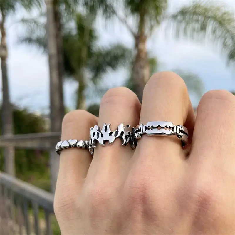Trendy Heart Rings for Women Little Flame Rings Set Friendship Engagement Wedding Open Rings Fashion Jewelry Accessories
Trendy Heart Rings for Women Little Flame Rings Set Friendship Engagement Wedding Open Rings Fashion Jewelry Accessories
