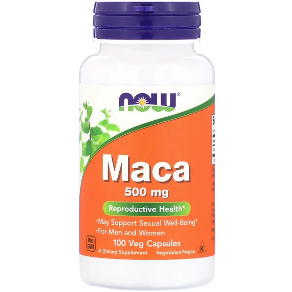 

Now Foods Maca 500 mg 100 Veg Capsules Reproductive Health Support Sexual Well-Being For Men Women FREE SHIPPING