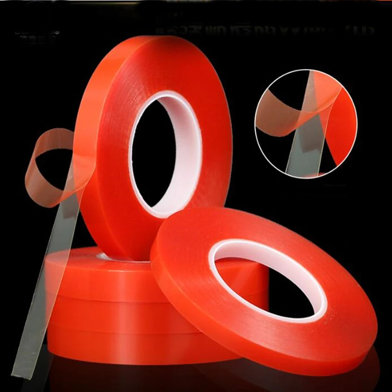 SZBFT 1mm~3mm*50M Strong pet Adhesive PET Red Film Clear Double Sided Tape for Phone LCD Screen
SZBFT 1mm~3mm*50M Strong pet Adhesive PET Red Film Clear Double Sided Tape for Phone LCD Screen