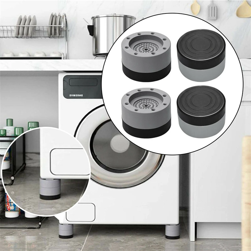 4pcs Washing Machine Anti Vibration Pad Heightening Pad Fully Automatic Holder Kitchen Refrigerator Base Heightening Cushion
4pcs Washing Machine Anti Vibration Pad Heightening Pad Fully Automatic Holder Kitchen Refrigerator Base Heightening Cushion