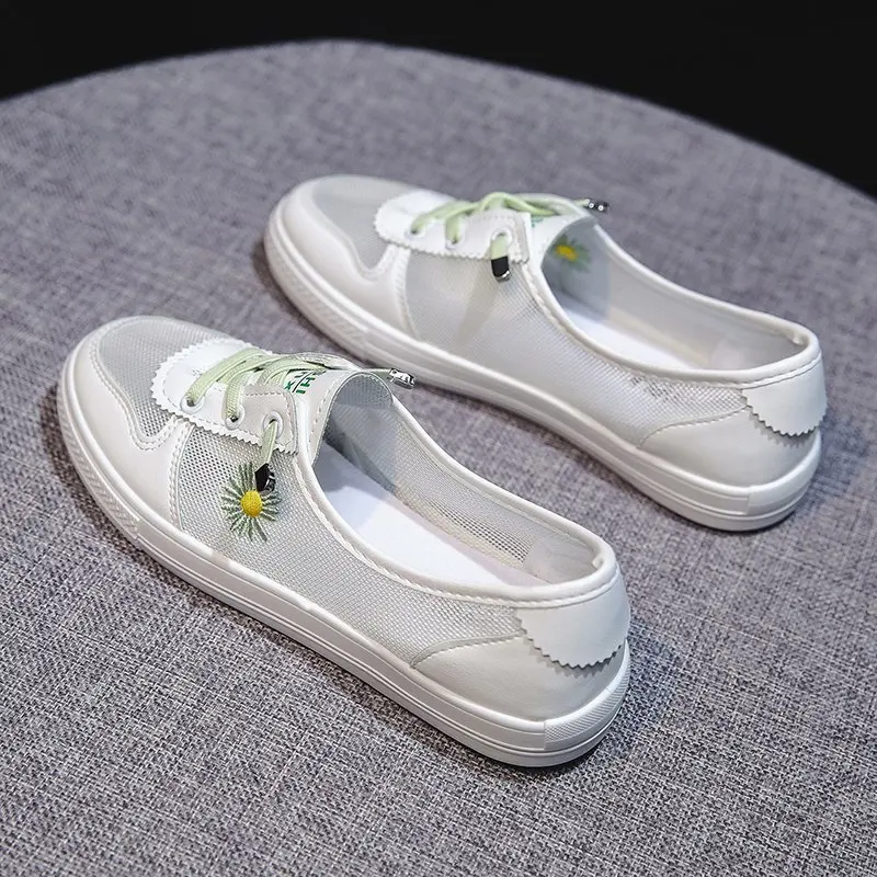 2021 Leather White Sport Breathable Hollow Women's Mesh Flat Bottom Shoes Casual Wear Running Shoes PU Leather and Cotton Style
2021 Leather White Sport Breathable Hollow Women's Mesh Flat Bottom Shoes Casual Wear Running Shoes PU Leather and Cotton Style