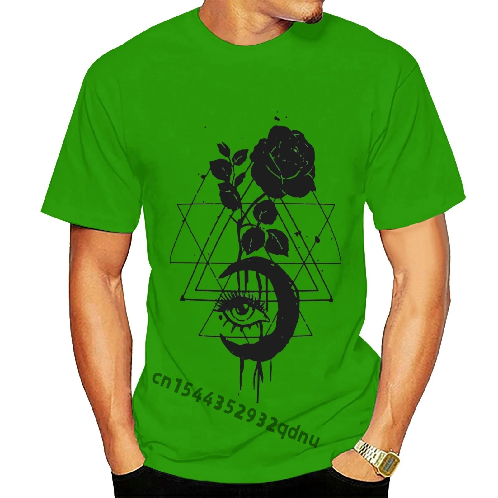 Moon Rose And Eye In Black Color Men T Shirts Green Funny Tee Shirt Short Sleeve Round Neck T-Shirt Cotton Gift Idea Tops
Moon Rose And Eye In Black Color Men T Shirts Green Funny Tee Shirt Short Sleeve Round Neck T-Shirt Cotton Gift Idea Tops