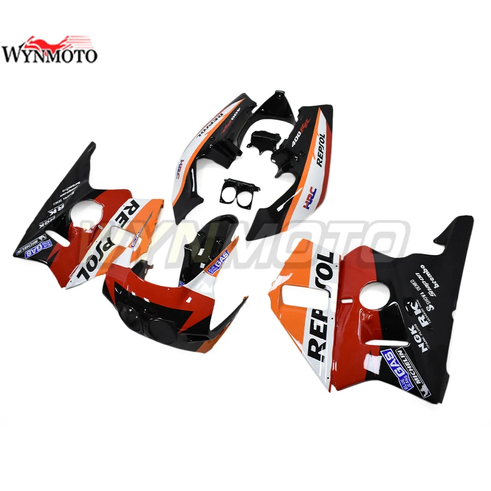 Полный Обтекатель Repsol для Honda CBR400RR NC23 1987 1988 1989 года, оранжево-черный, АБС-пластик, 87 88 89, комплект кузова, спортивные велосипедные капоты
Полный Обтекатель Repsol для Honda CBR400RR NC23 1987 1988 1989 года, оранжево-черный, АБС-пластик, 87 88 89, комплект кузова, спортивные велосипедные капоты
