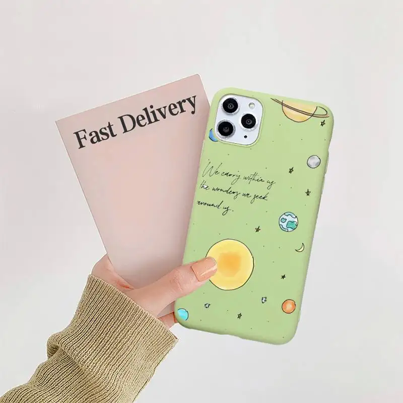 Space planet moon alien Phone Case Candy Color for iPhone 6 7 8 11 12 s mini pro X XS XR MAX Plus
Space planet moon alien Phone Case Candy Color for iPhone 6 7 8 11 12 s mini pro X XS XR MAX Plus