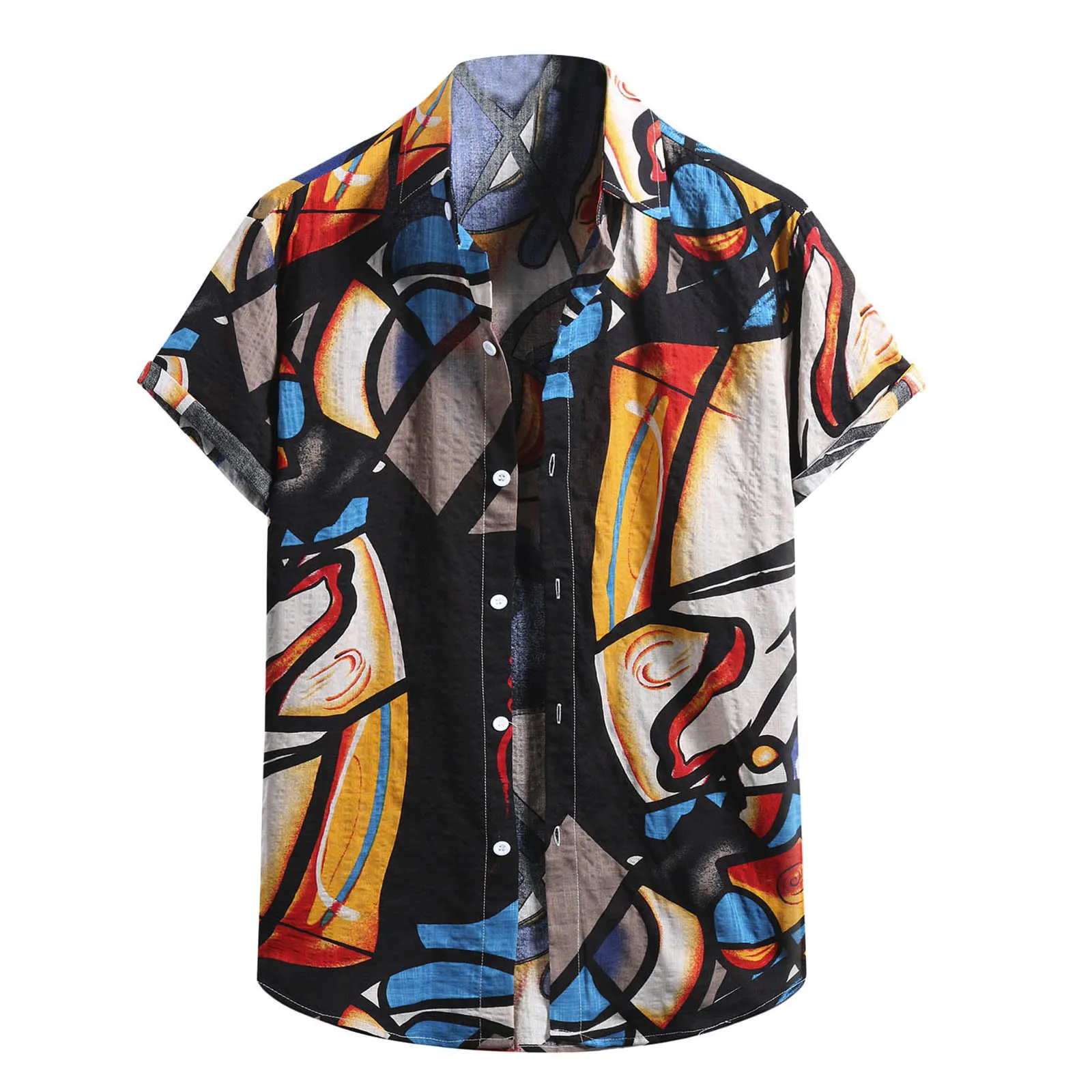 67# Men's Fashion Cotton Linen Print Short Sleeve Button Shirt Blouse Top New Fashion Print Shirts For Men Plus Size Streetwear
67# Men's Fashion Cotton Linen Print Short Sleeve Button Shirt Blouse Top New Fashion Print Shirts For Men Plus Size Streetwear