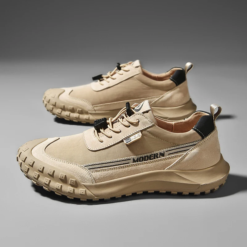 Fashion Men's Leather Shoes Classic Leather Splicing Outdoor Hiking Sneakers Non-Slip Breathable Trend Casual Shoes For Men
Fashion Men's Leather Shoes Classic Leather Splicing Outdoor Hiking Sneakers Non-Slip Breathable Trend Casual Shoes For Men