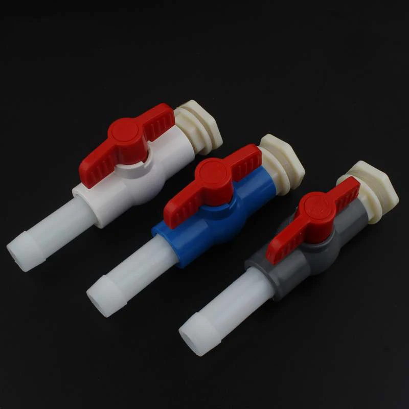 

1/2'' 3/4'' Fish Tank Pipe Joint ABS 20mm 25mm Valve Aquarium Water Outlet Inlet Tank Connector Water Tower Joint Bucket Fitting